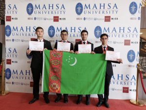 Turkmen schoolchildren win medals at the World Invention Competition in Malaysia