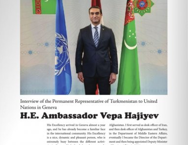 Turkmenistan's Permanent Representative to the UN in Geneva gave an interview to Diva magazine