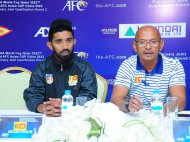 Photo report: Press conference of the national teams of Turkmenistan and Sri Lanka before the qualifying match of the World Cup 2022