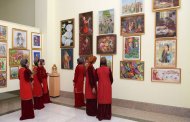 An exhibition of children's drawings was held in Ashgabat