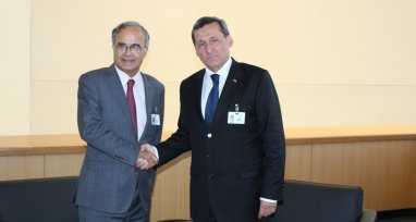 A meeting between the ECO Secretary General and the Foreign Minister of Turkmenistan was held in New York