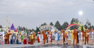 New Year's lights were solemnly lit on the main tree of Turkmenistan