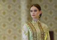 A show of women's clothing from leading national designers took place at the Ashgabat Fashion House