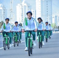 Photoreport: Mass bike ride dedicated to World Health Day took place in Ashgabat