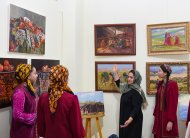 An exhibition of artists from Iran and Turkmenistan has opened in Ashgabat