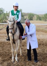 Photoreport: an equestrian marathon took place in the Ak-Bugday district of the Akhal velayat