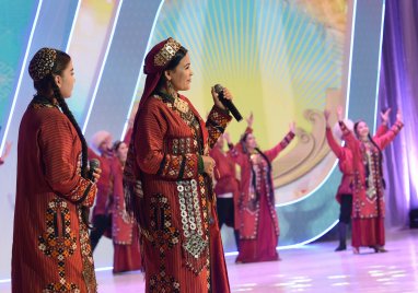 A vibrant cultural program graced the opening of the Gorkut ata film festival in Ashgabat