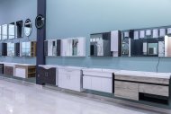 Photoreport of a plumbing and bathroom furniture store in Ashgabat