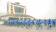 Mass bike ride held In Turkmenistan on World Health Day