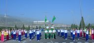 Mass bike ride in honor of World Bicycle Day in Ashgabat