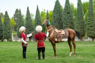 The second round of the Akhal-Teke horse beauty contest took place in Turkmenistan