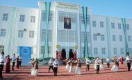 Photoreport from the opening of secondary school № 46 in Akhal velayat