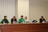 Photo report: Meeting of representatives of the national teams of Turkmenistan and DPR Korea before the match of WCQ 2022