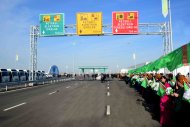 The second part of the Ashgabat-Turkmenabat high-speed highway opened in Turkmenistan