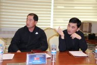 Photo report: Meeting of representatives of the national teams of Turkmenistan and DPR Korea before the match of WCQ 2022