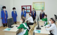 Photoreport from the opening of secondary school № 45 in Akhal velayat