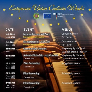 European Union Culture Weeks to be held in Turkmenistan