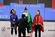 Weightlifter Medine Amanova won three gold medals at the 2023 Youth World Weightlifting Championships in Albania