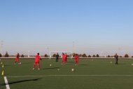 Photo report: DPR Korea football team training in Ashgabat