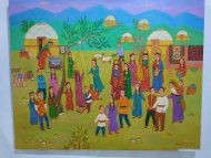 Photo report from the exhibition of works of women artists of Turkmenistan