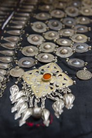 Exhibition of jewelry in the Main National Museum of Turkmenistan