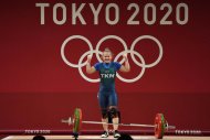 Fotoreport: Weightlifter Polina Guryeva from Turkmenistan won Olympic silver in Tokyo