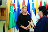 Photo report: European Union foreign-policy chief Federica Mogherini in Turkmenistan