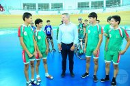 Photo report: French cyclist Frédéric Magné visited the Ashgabat Velodrome