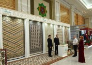 Exhibition of the shopping complex dedicated to the Day of the Turkmen Carpet in Ashgabat