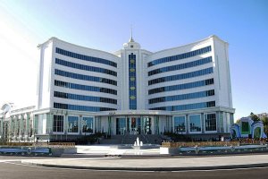 The new complex of the Ashgabat hakimlik has a city video surveillance center