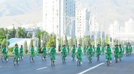 Photoreport from the mass bike ride in Ashgabat on the occasion of the World Bicycle Day