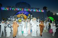 Photoreport:central New Year trees were lit in all velayats of Turkmenistan