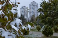 Winter continues in Ashgabat