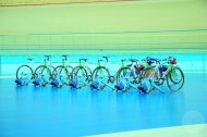 Photo report: French cyclist Frédéric Magné visited the Ashgabat Velodrome