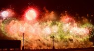 Photos of the festive concert and fireworks in honor of the Independence of Turkmenistan