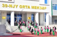 Photoreport from the opening of secondary school No 39 in Lebap velayat