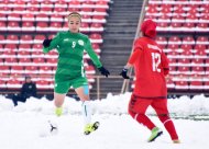 Фоторепортаж: Женская сборная Туркменистана по футболу на чемпионате CAFA (U-23) в Таджикистане