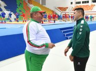 Fotoreportaž: Döwletjan Ýagşymyradow FIAS-yň ýolbaşçysynyň Olimpiýa şäherçesinde geçirilen duşuşygyna gatnaşdy