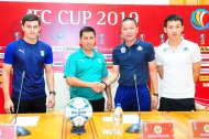 Photo report: Meeting and press conference of representatives of FC Altyn Asyr and Hanoi FC before the 2019 AFC Cup match