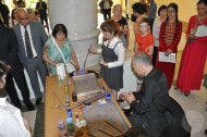 Photo report: Turkish Ebru Art Exhibition in Ashgabat