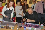 Photo report: Turkish Ebru Art Exhibition in Ashgabat