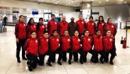 Friendly games of the Turkmenistan futsal women's team in Kuwait