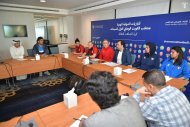 Friendly games of the Turkmenistan futsal women's team in Kuwait