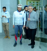 Photo report: Afghan cyclists arrived in Ashgabat