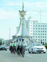 Photo report: Afghan cyclists arrived in Ashgabat