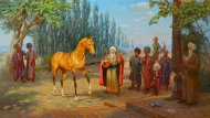 Photo report: A competitive exhibition in honor of the holiday of the Akhal-Teke horse was opened at the State Academy of Arts of Turkmenistan