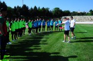 The first training of the Turkmenistan national football team under the leadership of Ante Miše