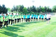 The first training of the Turkmenistan national football team under the leadership of Ante Miše