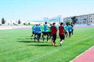 The first training of the Turkmenistan national football team under the leadership of Ante Miše