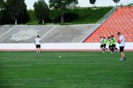 The first training of the Turkmenistan national football team under the leadership of Ante Miše